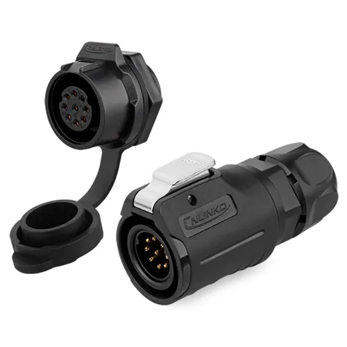Miniatura 12 de CNLINKO Conector Circular de Panel IP68 M16 de Plástico de 3 Pines Macho y Hembra Eléctrico Impermeable Arnés de Cables Automático Soldadura