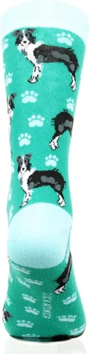 Miniatura 4 de Calcetines de vestir divertidos y cómodos de algodón coloridos, unisex, con patrón de perro