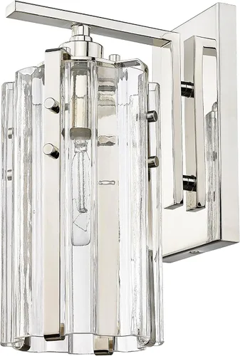 Miniatura 7 de Z-Lite 3036-1S-PN Alverton - Aplique de pared, 1 luz, 100 vatios, níquel pulido plateado