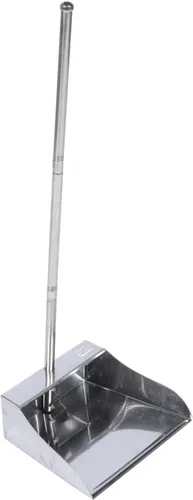 Miniatura 9 de STOBOK Sartenes de polvo con mango de acero inoxidable recogedor vertical para el hogar, cocina, patio, oficina, herramienta de limpieza