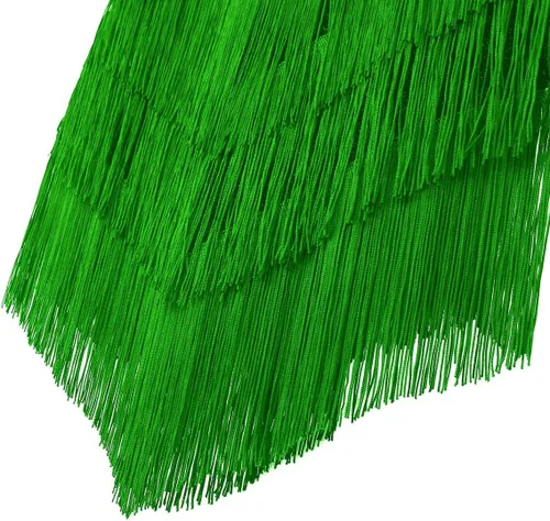 Miniatura 4 de Sywiyi Wonen's - Vestido de baile con flecos y lentejuelas brillantes, tango latino, Samba, con borlas y flecos, vestido de fiesta de noche
