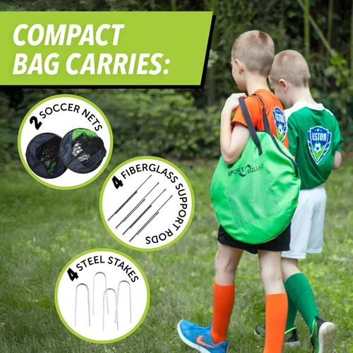 Miniatura 4 de Sport Squad Portable Soccer Goal Net Set