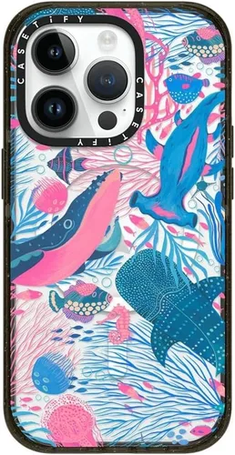 Miniatura 143 de CASETiFY Impact - Funda para iPhone 13 [protección contra caídas de 6.6 pies/compatible con Magsafe] Black Kingsnake, color negro transparente