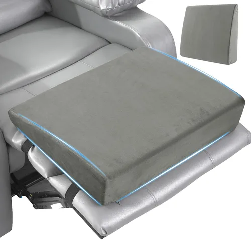 MABOZOO Almohada de cuña para reclinar, almohada para las piernas de espuma extra grande con cojín de reposapiés ajustable, almohada de cuña para