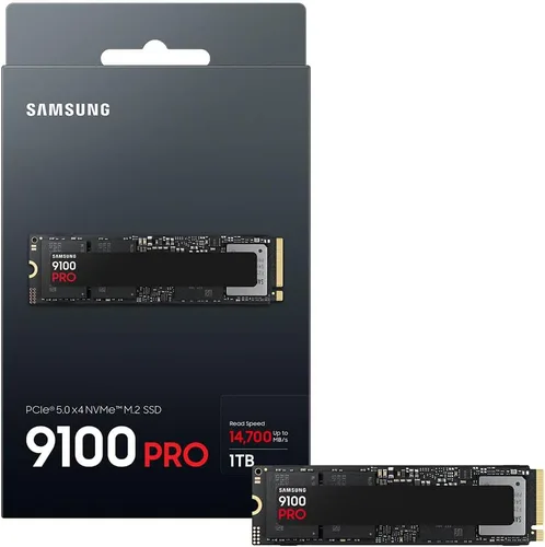 Miniatura 3 de Samsung SSD 9100 PRO 1TB, PCIe 5.0x4 M.2 2280, velocidades de lectura secuencial de hasta 14,700MB/s, lo mejor para computación de IA