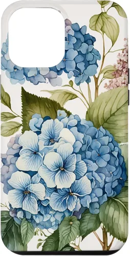 Miniatura 26 de Watercolour Vintage Blue Hydrangea with Flower Flower Case for iPhone 17