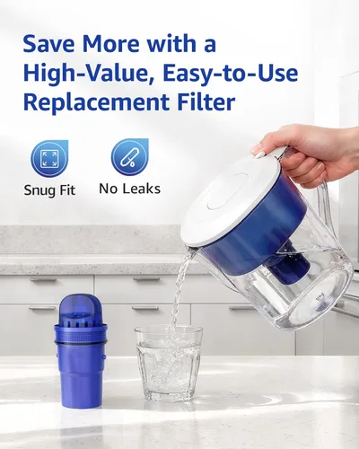 Miniatura 8 de Overbest Filtro de agua de repuesto para todos los sistemas de filtración PUR®, PUR® Plus para jarra y dispensador, PPF900Z, CRF950Z, PPF951K, 60