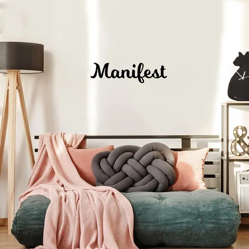 Miniatura 2 de Calcomanía de vinilo para pared, manifiesto, 7 x 26 pulgadas, moderna, inspiradora, linda frase para decoración de espejo de habitación de niños