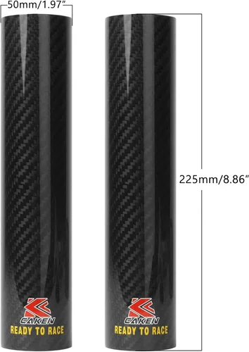 Miniatura 2 de Funda Protectora de Horquilla Delantera de Motocicleta de Fibra de Carbono, Envoltura de Amortiguador de Horquilla, Polainas Protectoras, Botas