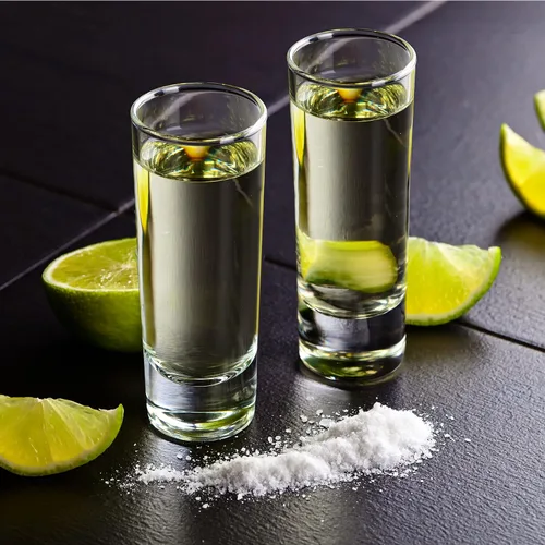 Miniatura 3 de Oggi Vasos altos con base pesada, juego de 6 vasos de chupito de vidrio real, diseño fresco y clásico, regalos ideales para padrinos de boda, vasos