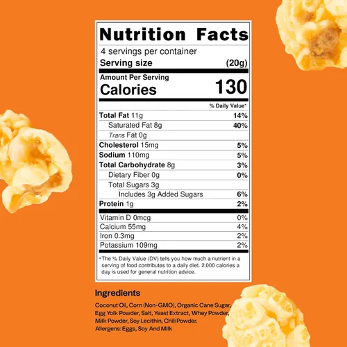 Miniatura 2 de Tochi Snacks Palomitas de maíz con yema de huevo salada (1)