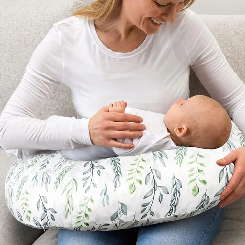 Miniatura 6 de DILIMI Funda de almohada de lactancia y funda para asiento de coche de bebé, hoja verde