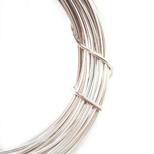 Miniatura 3 de CRAFT WIRE Calibre 18, alambre de plata de ley 925 (redondo), mitad duro, fabricado en Estados Unidos, 5 pies