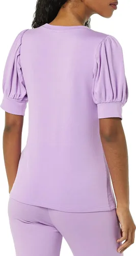 Miniatura 2 de Daily Ritual - Blusa de tela de toalla muy suave con mangas abullonadas
