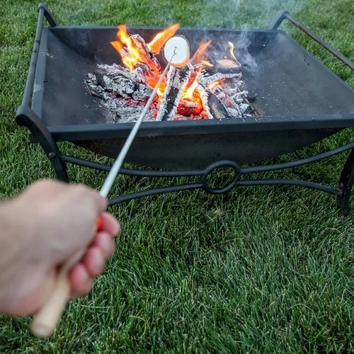 Miniatura 8 de MalloMe Smores Sticks para hoguera larga – Kit de palos para asar malvaviscos – Pinchos Smore Pinchos Hot Dog Tenedor Camphoguera Equipo de Cocina