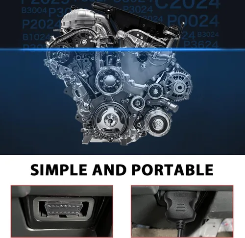 Miniatura 5 de Escáner OBD2 con probador de batería, herramienta de diagnóstico de automóvil para verificar la luz del motor y limpiar códigos de error, lector