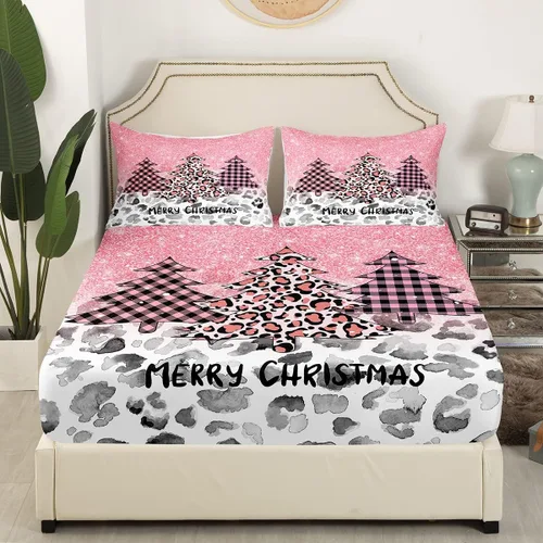 Miniatura 36 de Juego de sábanas con estampado de manchas de piel de cheetah abstracto, sábana bajera tamaño individual para niños, niñas y mujeres, decoración