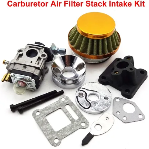 Miniatura 2 de rendimiento del carburador Kit de filtro de aire de apilar para 47 cc 49 cc Mini Moto ATV Pocket Bike