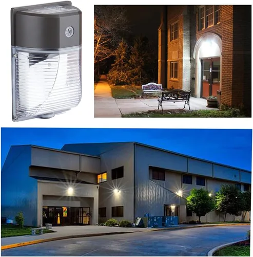Miniatura 8 de Paquete de luz LED de pared, 26 W (equivalente a 150-250 W), con fotocélula del atardecer al amanecer, 3000 lm, 5000 K, luz blanca de día, luces