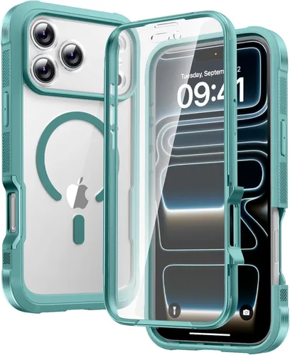 Miniatura 26 de Diaclara - Funda compatible con iPhone 11, carcasa resistente de cuerpo completo con protector de pantalla integrado sensible al tacto y Transparente