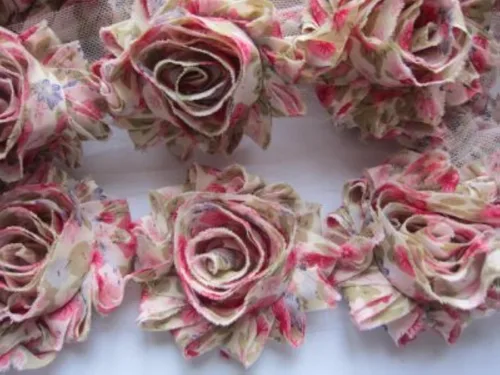 Miniatura 10 de yycraft Pack de Flores de estrás de 2 pulgadas con perla para manualidades.