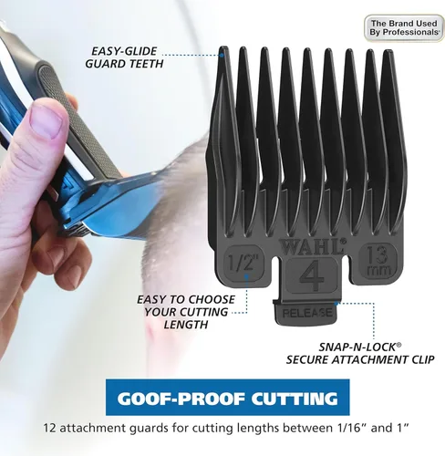 Miniatura 9 de Wahl Clipper Autocorte Pro de Iones de Litio, Cortapelo Inalámbrico, Kit de Autocorte de Pelo Fácil de Usar Diseñado para Cortes de Pelo DIY
