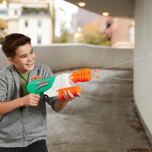 Miniatura 9 de SUPERSOAKER - Blaster de agua Nerf Super Soaker Hydro Frenzy , diversión sin límites 3 en 1, boquilla ajustable, 2 tubos de lanzamiento de agua