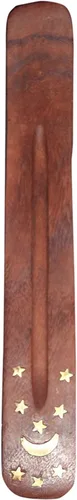 Miniatura 17 de Bless-International Quemador Tradicional Hecho a Mano de Madera Portaincienso Soporte Recogecenizas para Aromaterapia-Meditación-Yoga