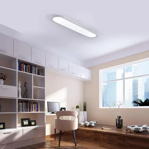Miniatura 9 de Ganeed Lámpara de techo LED de 27.6 pulgadas, lámparas de techo lineales de alto brillo, blanco frío de 6000 K, luminaria moderna ultra fina