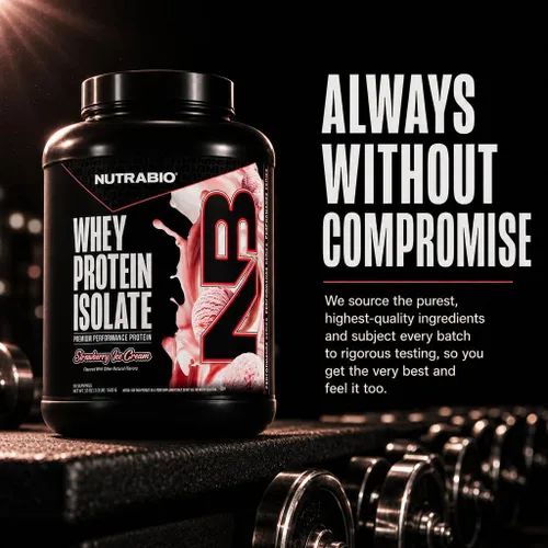 Miniatura 7 de NutraBio 100% Aislado de Proteína de Suero en Polvo, 25g de Proteína con Perfil Completo de Aminoácidos, Libre de Soja y Gluten, Proteína de Suero