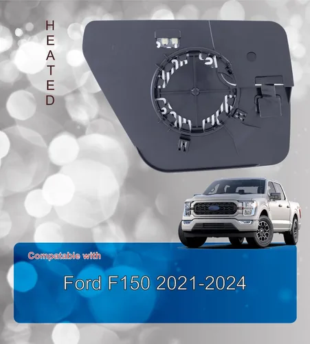 Miniatura 5 de EAP Espejo lateral del conductor compatible con Ford F150 2021-2026, F150 Lightning 2022-2026, calentado sin atenuación automática ML3Z17K707K