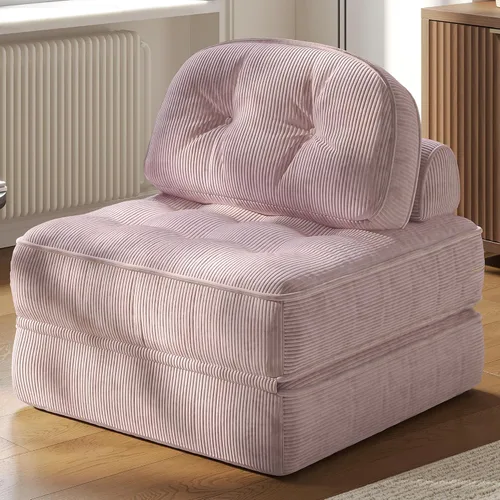 Miniatura 9 de Dowinx Sofá cama plegable con almohada, cómodo sofá cama convertible para adultos, hogar, sala de estar y juegos, diseño moderno y cómodo
