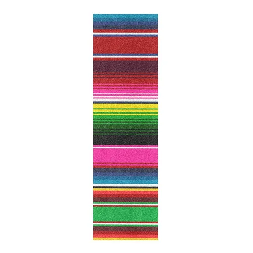 Miniatura 3 de Kigai Cinta de agarre para monopatín con estampado de sarape mexicano, sin burbujas, antideslizante, papel de lija para patineta, 44 x 10 pulgadas