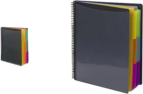 Smead Organizadores de proyectos Poly con pestañas de colores brillantes, tamaño carta (89206 + 89207)