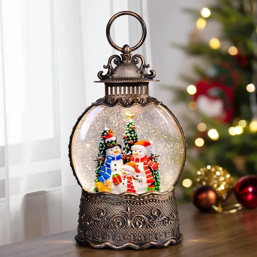 Miniatura 20 de Regalos conmemorativos para gatos por pérdida de condolencias, globo de nieve con purpurina giratoria automática y temporizador de 6 horas