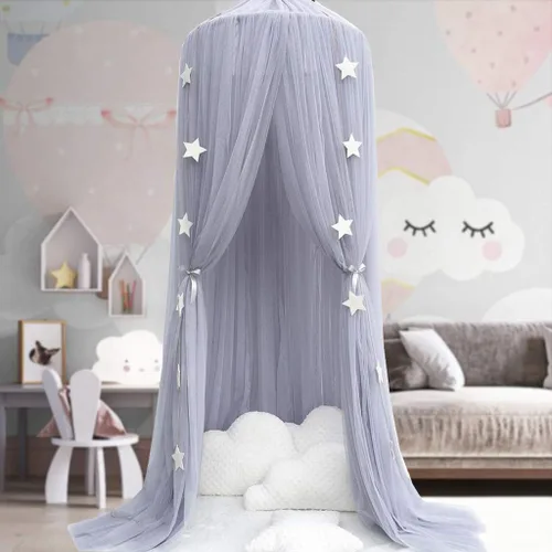 OldPAPA Dosel de cama para niñas - Dosel de cama de princesa Red mosquitera Decoración de cuarto de bebé y sala de juegos Cúpula de malla de hilo