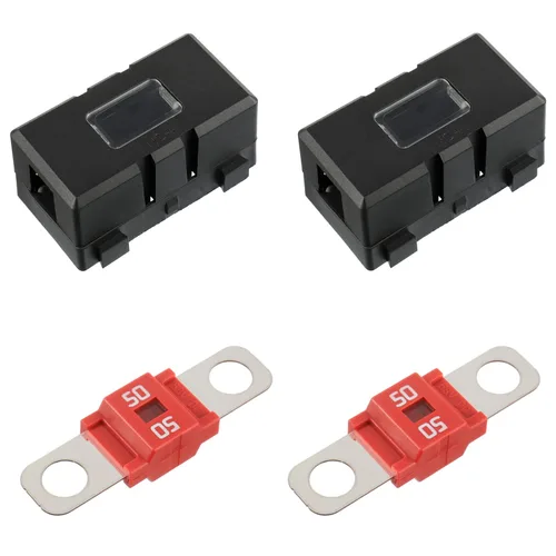 Miniatura 14 de BOJACK Portafusibles AMI/Midi de 40 amperios y fusibles midi atornillados de alta corriente 40A para automóviles, camiones y vehículos (paquete de 2)