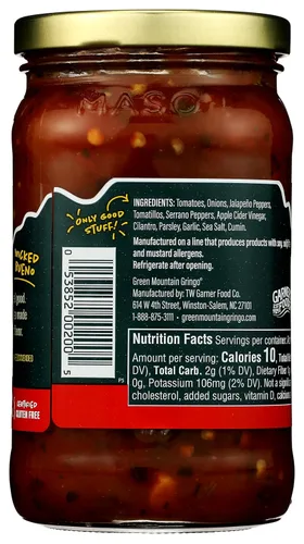 Miniatura 2 de Green Mountain Gringo, salsa, caliente, 16 onzas