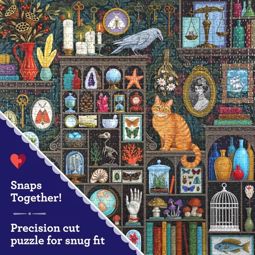 Miniatura 4 de eeBoo: Piece and Love Alchemist Cabinet - Rompecabezas cuadrado de 1000 piezas, rompecabezas para adultos y familias, incluye piezas brillantes