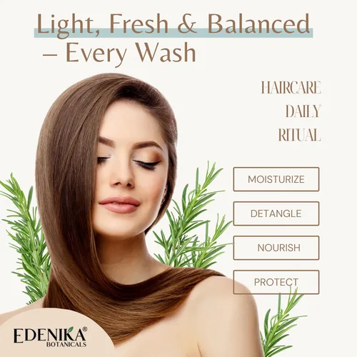 Miniatura 6 de Edenika Botanicals Tratamiento de Acondicionador con Aceite de Romero y Biotina para Cabello Delgado, Anti-Caída, Desenredante, Nutritivo