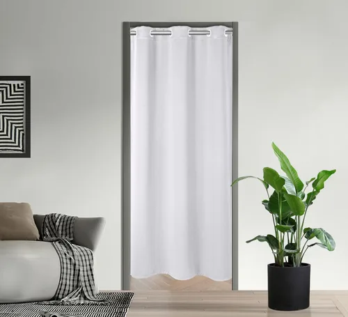 Miniatura 32 de PI Cortinas opacas para dormitorio, tratamiento de ventana con aislamiento térmico de anillo superior, cortinas oscurecedoras de habitación