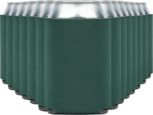 Miniatura 12 de Fundas enfriadoras de latas de cerveza en blanco (paquete de 14) fundas enfriadoras de latas de cerveza con aislamiento suave - Fundas negras lisas