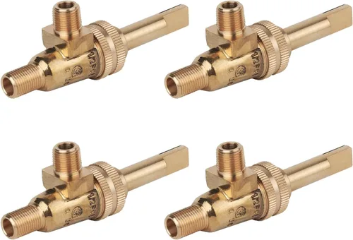 4418500200 Válvula de quemador de gas Jade Range Válvula de gas 1/8 pulgadas Mpt X 3/8-27 Paquete de 4 | 4418500200 Válvula dividida horizontal
