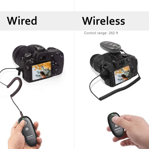 Miniatura 2 de AODELAN Control remoto de liberación de obturador inalámbrico para Nikon D750, D5300, D5600, D7200, D7500, Z6, Z7, Z9, D800, D850, Coolpix P1000