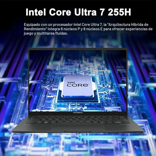 Miniatura 3 de ASUS Zenbook 14 Creator portátil 14" WUXGA Lumina OLED táctil (500 nits HDR, 100% DCI-P3) Intel Ultra 7 255H de 16 núcleos (hasta 13 Tops) 16 GB