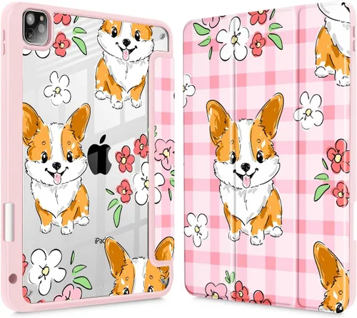 Miniatura 14 de May Chen Funda para iPad Pro de 11 pulgadas M2 de 4ª generación 2022, iPad Pro 11 de 3ª/2ª/1ª generación, Funda con cubierta trasera transparente a