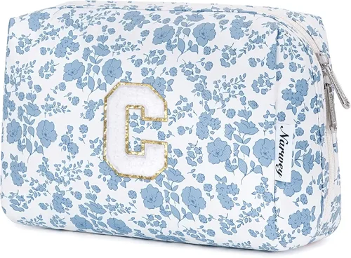 Miniatura 152 de Narwey Bolsa de maquillaje con inicial, regalos de graduación para adolescentes, niñas, niños y adolescentes, cosas de moda de 6 a 18 años, bolsa