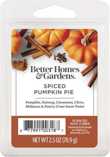 Miniatura 2 de Better Homes and Gardens - Cubos de cera perfumados de 2.5 onzas, paquete de 2 (pastel de calabaza especiado)