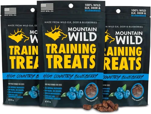 Miniatura 9 de Wild Blueberry Elk & Venison - Golosinas de entrenamiento para perros (4 onzas (paquete de 2), arándano)