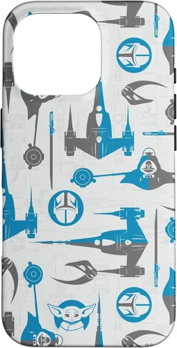 Miniatura 19 de Funda para iPhone 11 Pro Max Star Wars The Mandalorian & Grogu Signets and Starships